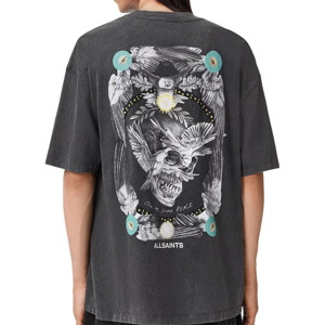 AllSaints Mysteries Oversized Graphic T-Shirt